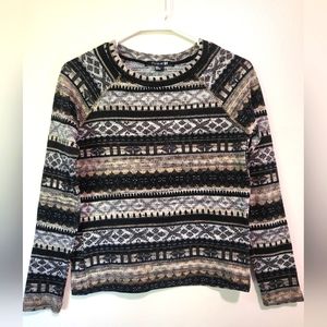 F21 small  tribal print light sweater